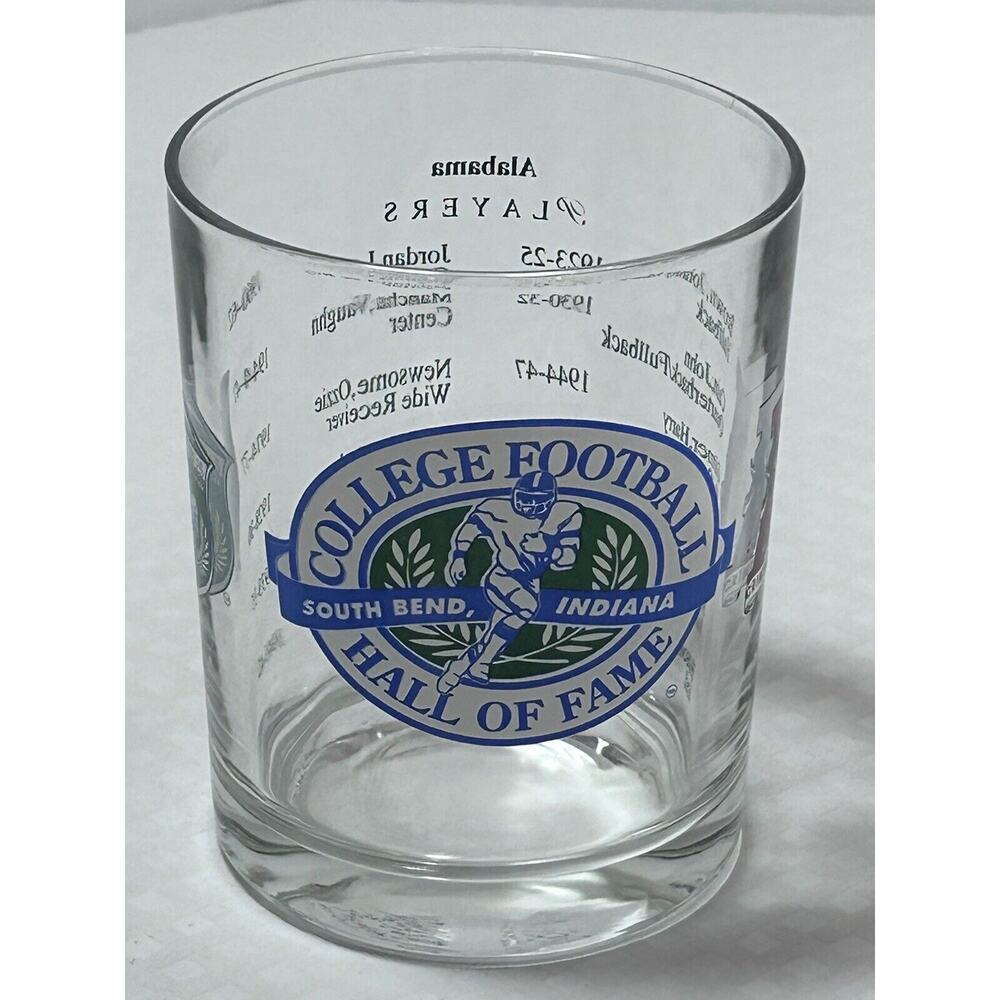 VTG Alabama Crimson Tide Hall Fame South Bend Indiana Rocks Man Cave Bar Glass‎
